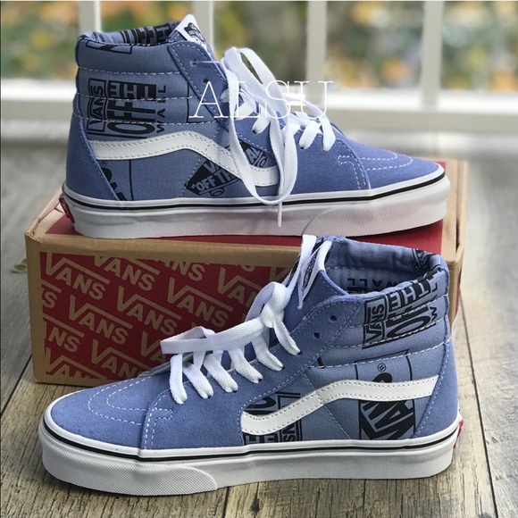 NWT VANS SK8-HI Logo Mix Lavender WMNS AUTHENTIC - Picture 2 of 7